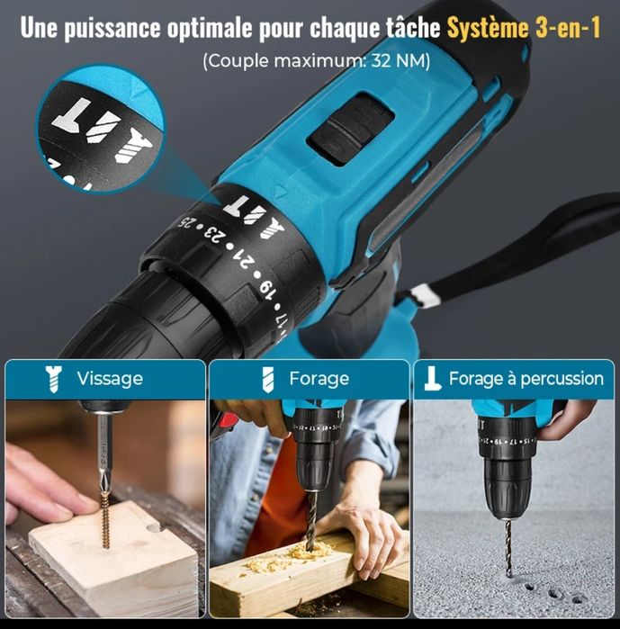 Aparafusadora 3 em 1