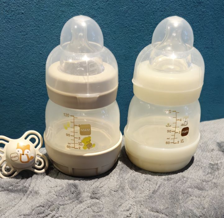 2x butelka 130 ml + smoczek