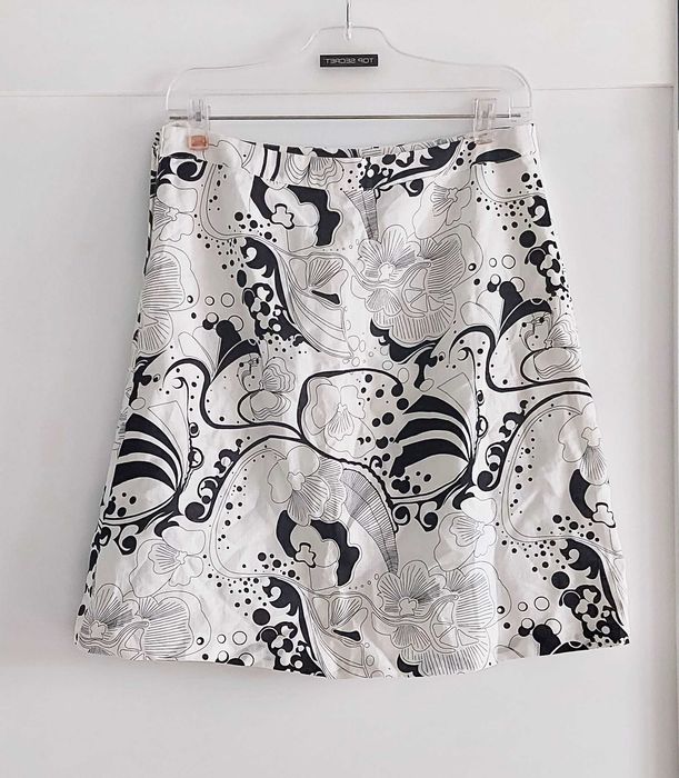 Spódnica biało czarna H&M M