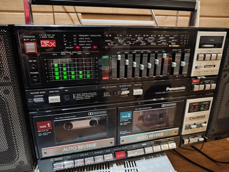 Radiomagnetofon boombox retro Panasonic CW200 RX-CW200L Japan nie Sony