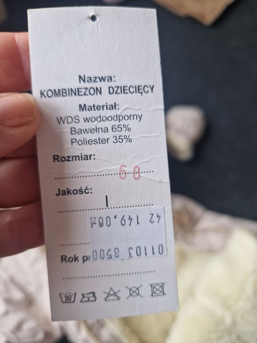 Kombinezon rozm. 68