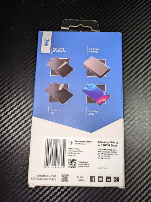 Szkło  hartowane 3mk samsung galaxy a13 4g/5g black