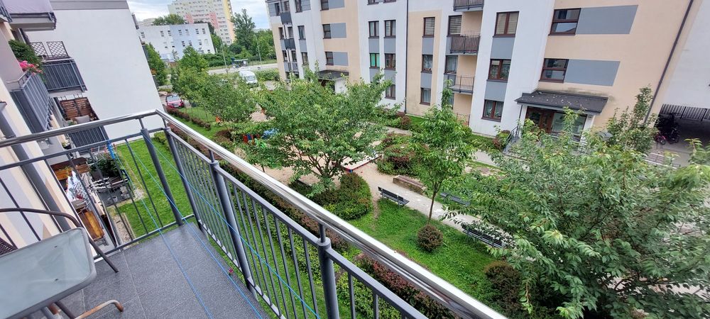 Wyposażona kawalerka z balkonem  Wzgórze Wolności Karpacka osiedle Folwark