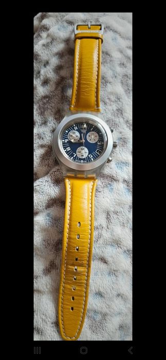 Swatch irony diaphane back aluminium