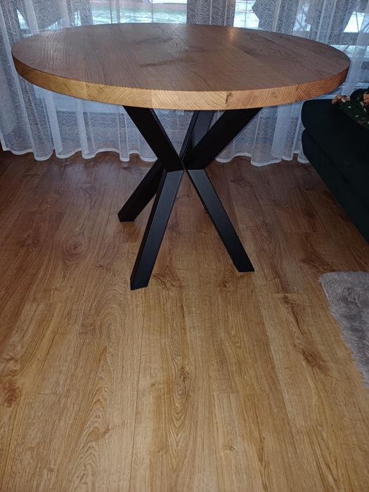 Stol okrągły fi100 lity dąb