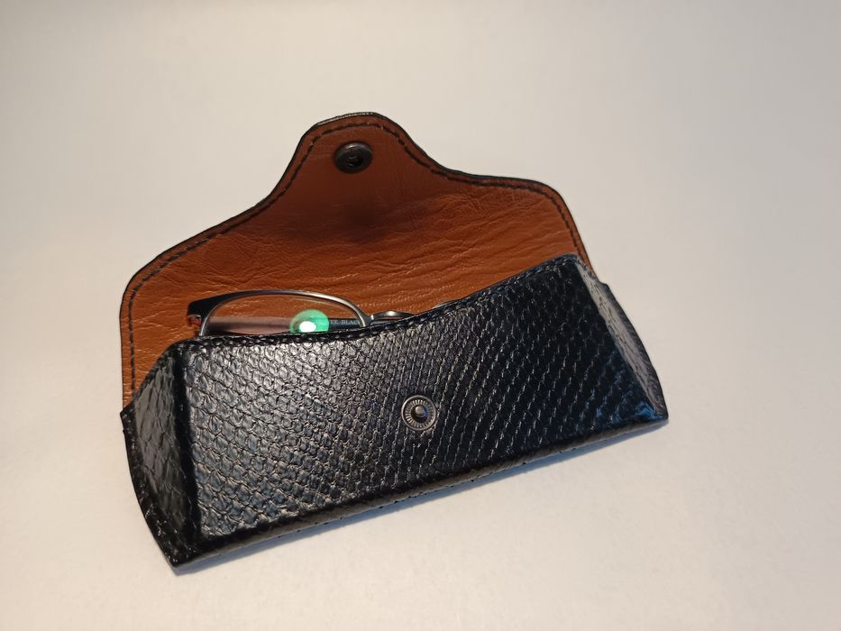 Чохол для окулярів handmade, шкіра пітона