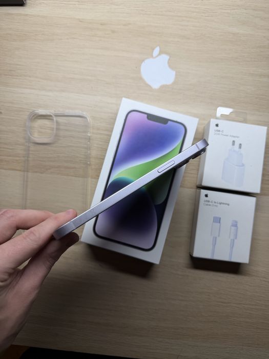 iPhone 14 plus 128gb fioletowy bateria 100% komplet