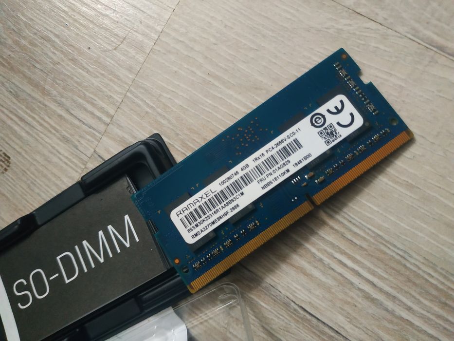 Пам'ять для ноутбука Ramaxel SODIMM DDR4 2666Mhz 4Gb PC4-2666V-SC0-11