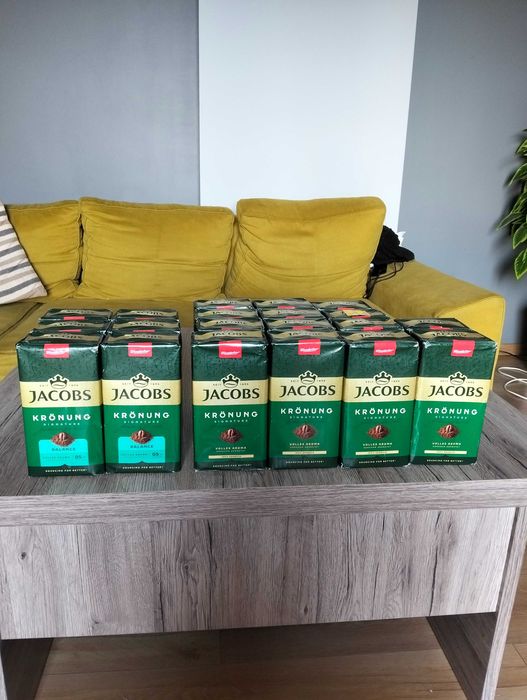 Kawa JACOBS KRONUNG z Niemiec 20 opakowań 500 Gram Wysyłka Dowóz PAKIET hurt