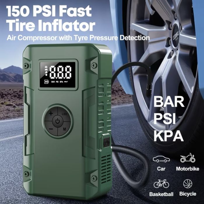 Бустер Мощний 8000 А + повер банк + насос