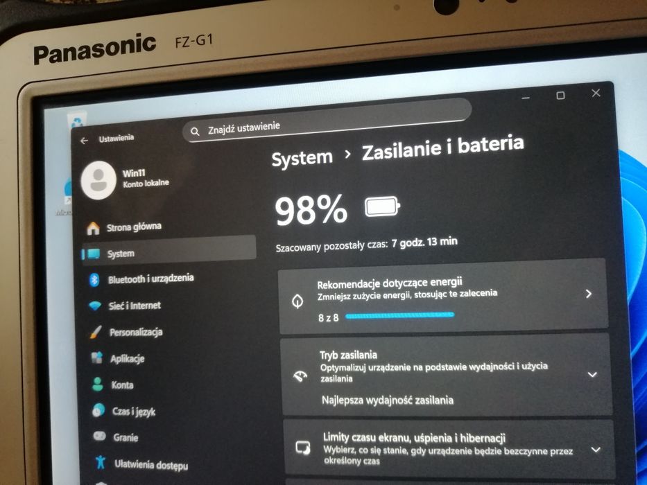OKAZJA Tablet Panasonic FZ G1 Do diagn RYSIK Wind 11 lub 10 4GB 128GB