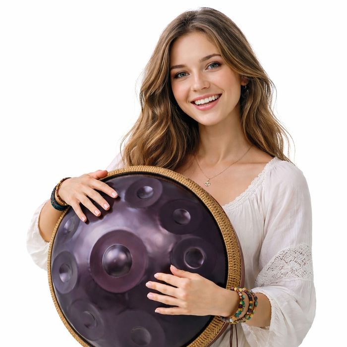 Хендпан Handpan фіолетовий 55 см | D minor | 10 нот | ханг