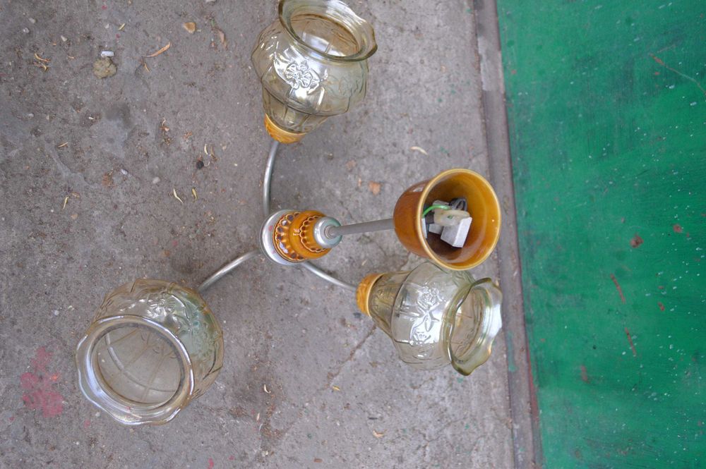 stary żyrandol PRL zabytkowy vintage