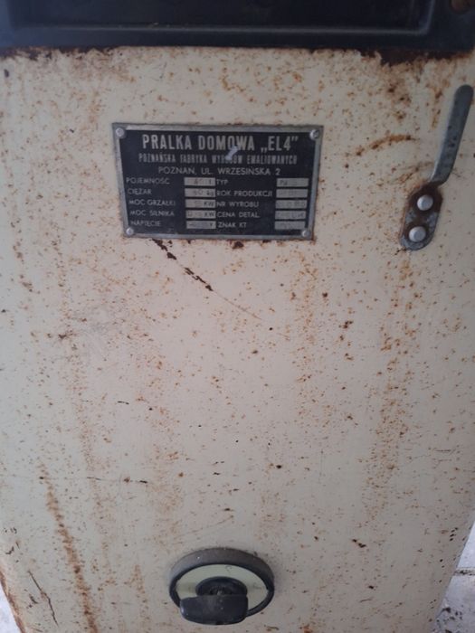 Pralka emaliowana el 4.
