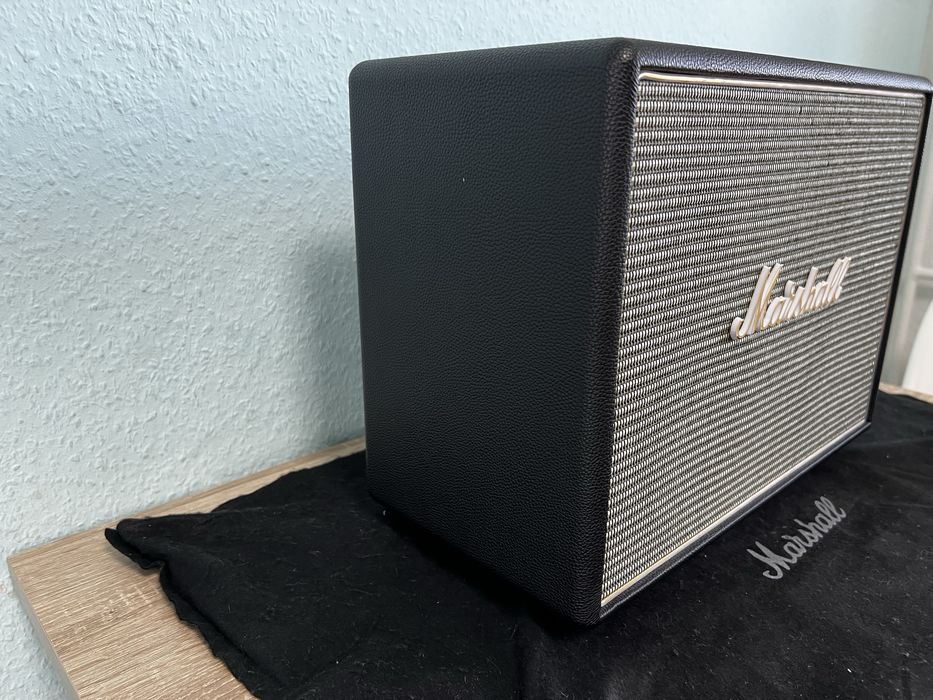 Marshall Woburn – głośnik Bluetooth | Stan bardzo dobry+ | Oryginalny koc Marshall