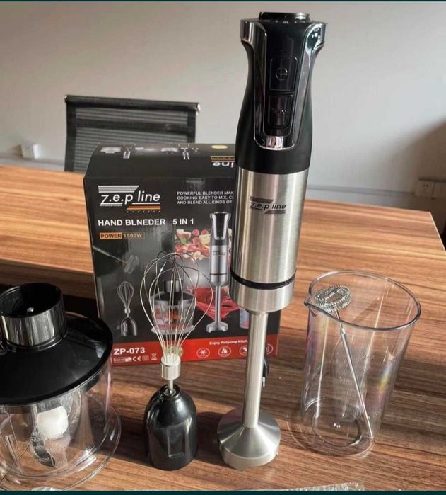 Мощный!Германский ручной блендер Zepline-zp 074 5 в 1, 1500 Вт