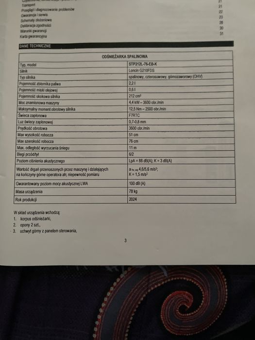 Sprzedam odsniezarke spalinowa