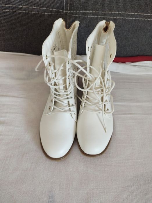 Kozaczki botki damskie siateczkowe