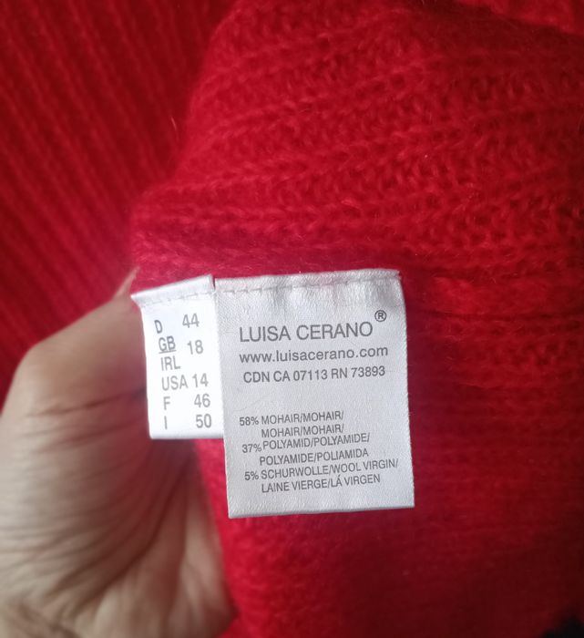 Golf półgolf sweter moher wełna M/L