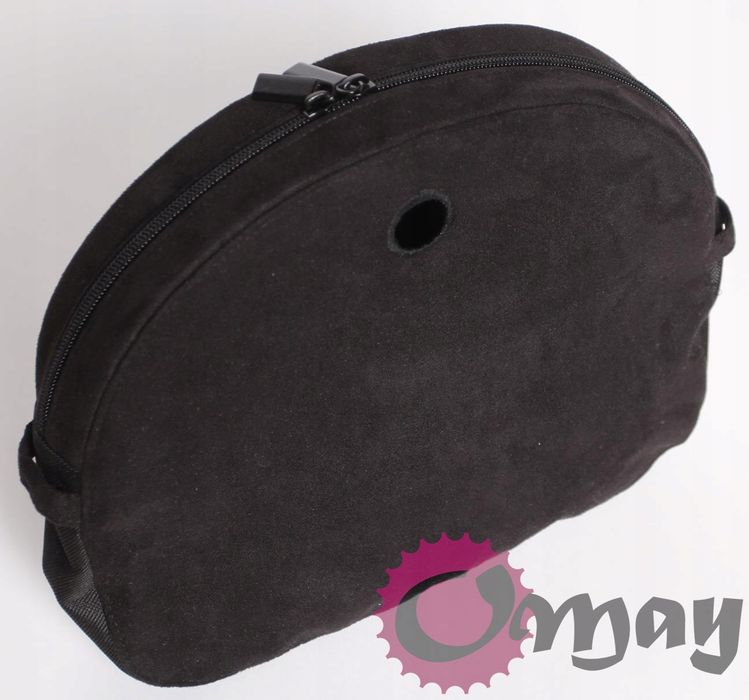 organizer do OBAG MOON LIGHT eko zamsz czarny suwadła 2 kieszenie OMAY