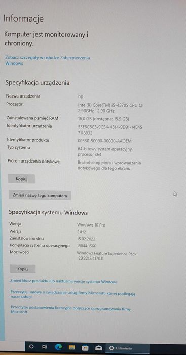 *HP Prodesk 600 G1 Sff, i5-4570S, 16GB, SSD256GB, Ati R6450/1GB, W10pr
