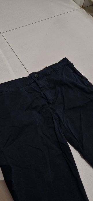 Granatowe spodnie męskie eleganckie jak I na codzień SMOG Roz.34