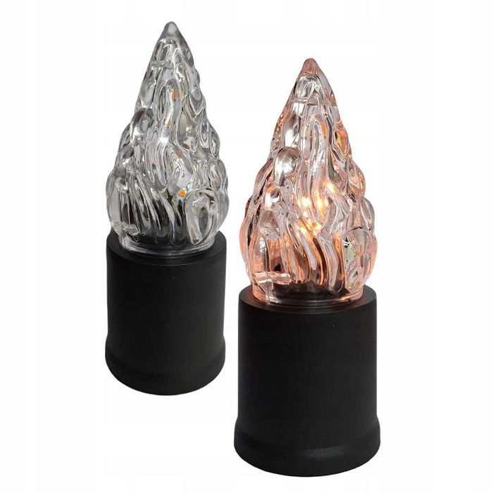 2 Wkłady Elektryczne do Zniczy na BATERIE • Świeczki LED na Cmentarz