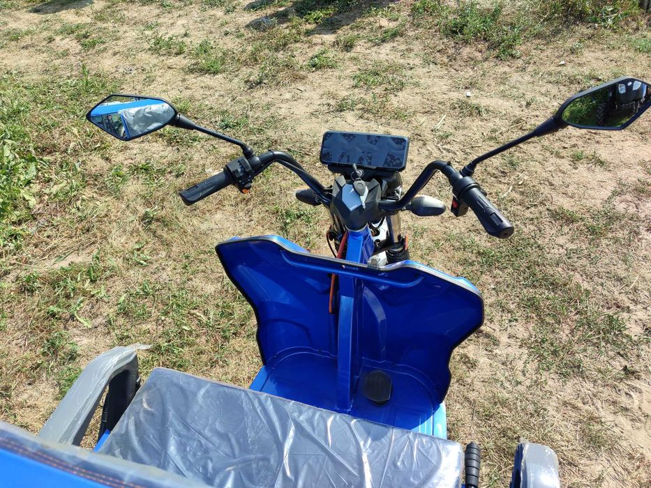 Грузовой Трицикл электрический Дозер 1200 ватт доставка без предоплаты