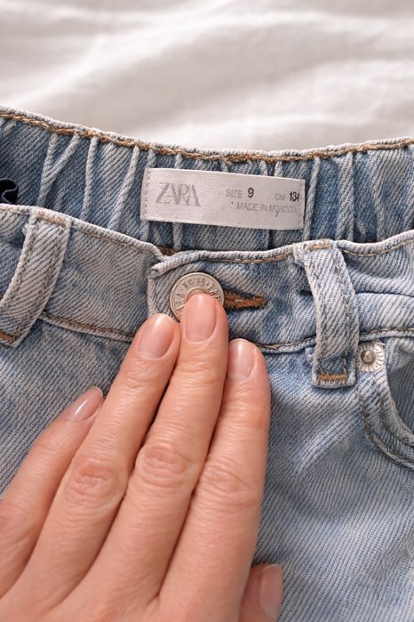 Джинси ZARA, світлий денім, розмір 134 (9 років)