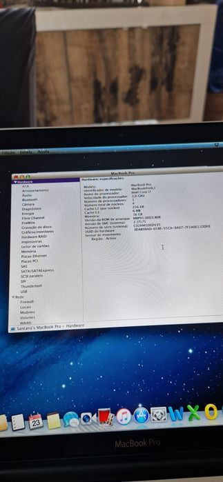 Vendo McBook Pro como novo com ótima potência leitor e tranformador cd