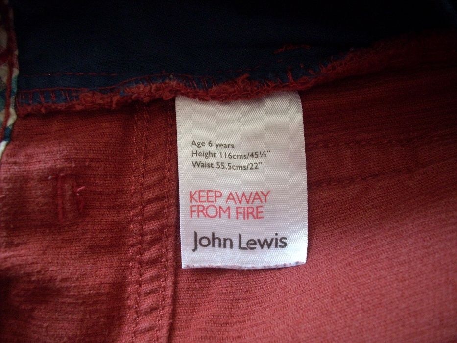 Штаны/брюки/джинсы  John Lewis, на рост 110-116см.(5-6лет)