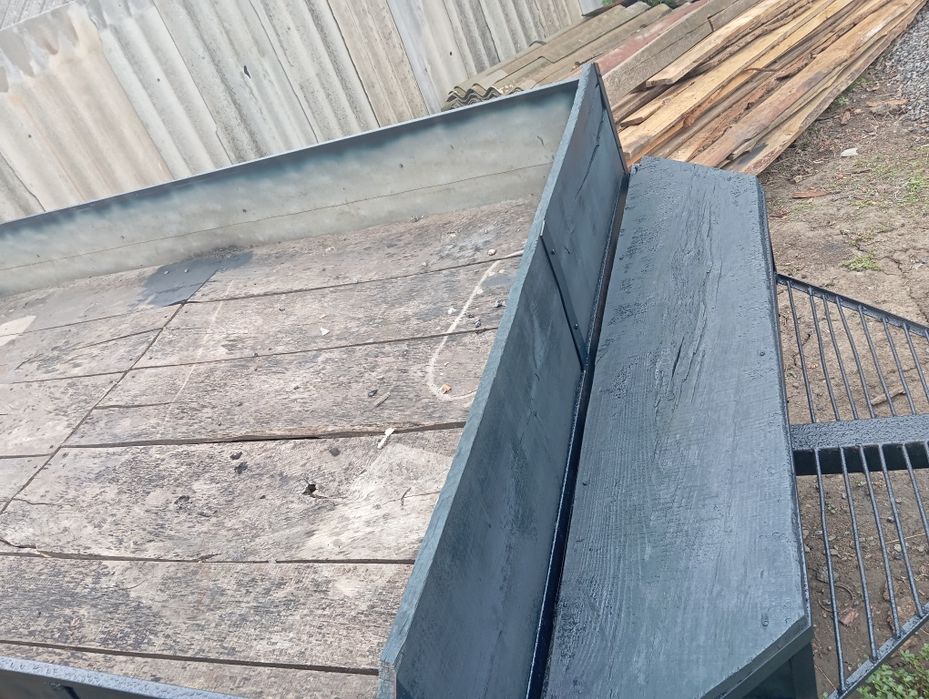 Причіп до мотоблока великий, саморобний.