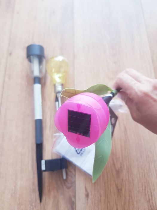 Nowe lampy lampki solarne marki Dealz 3 sztuk