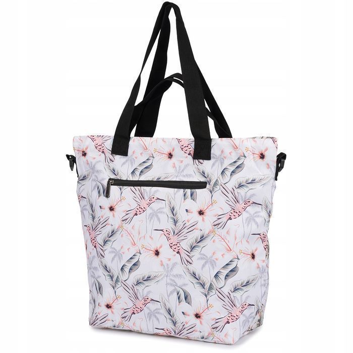 Torebka damska materiałowa shopperka lekka duża A4 na ramię torba nowa