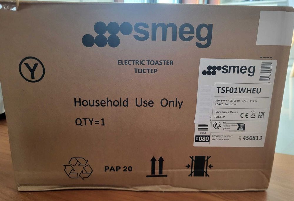 Nova - Torradeira Smeg Branca / Anni 50 TSF01WHEU (950 W)