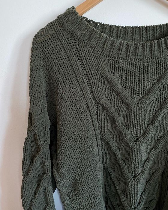 Camisola de malha verde escuro Lefties