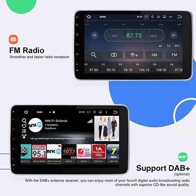 10,1 polegadas Android 11 rádio 1 DIN