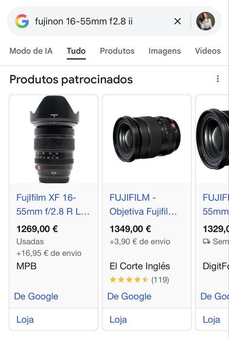 Lente Fujifilm 16-55mm f/2.8