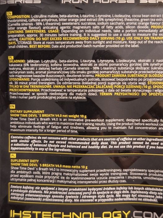 Przedtreningówka 3x IHS technology ST show time