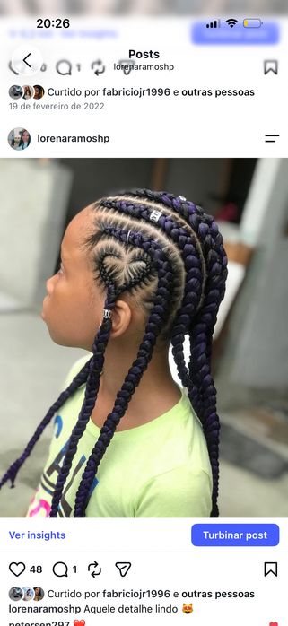 Cabelo tranças nagô