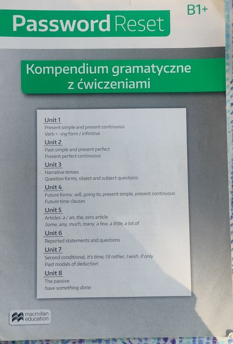 Podręcznik Password Reset B1+