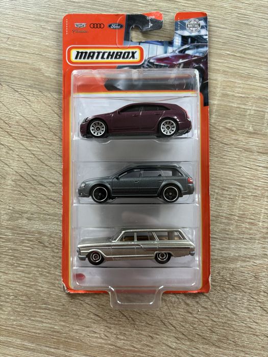 Matchbox 3 pak Audi RS6 C5 Cadillac CTS Ford Fairlane