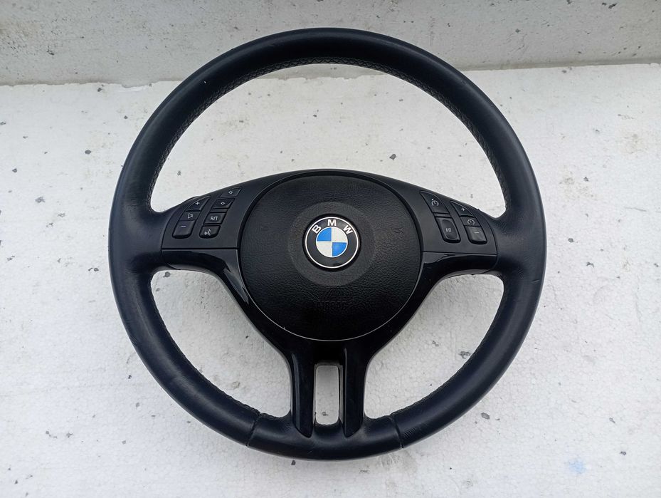 Kierownica trójramienna multifunkcja M Pakiet M3 M5 BMW E38 E39 E46 Z3 X3 X5 ORI SKÓRA