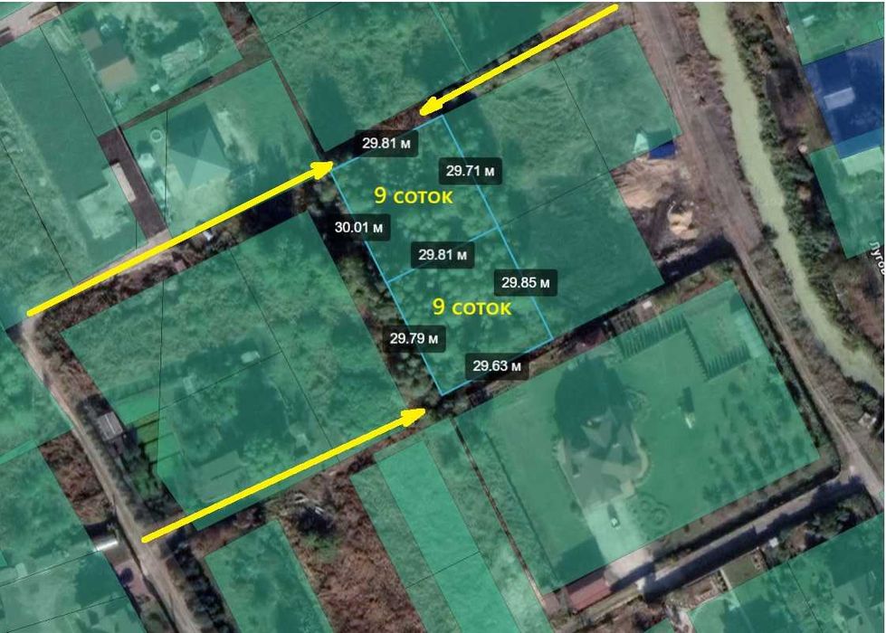 Нові Безрадичі,с/т Рута, 18 соток(9+9), озера,  Енергетик, Мар’янівка