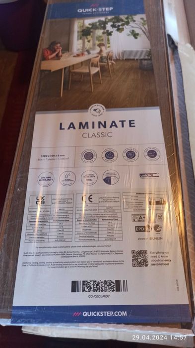 Panele podłogowe Classic Dąb Brązowy Ciepły CLM5789 AC4 8mm Quick-Step