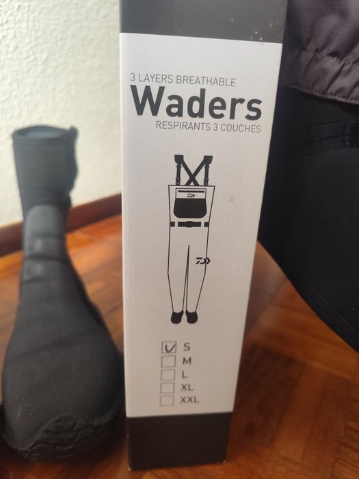 Wader Vadeador Daiwa S com Meia + Botas Scubapro 40/41