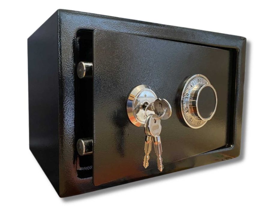 Mocny SEJF domowy ANTYWŁAMANIOWY kasa pancerna na PIENIĄDZE bezpieczny