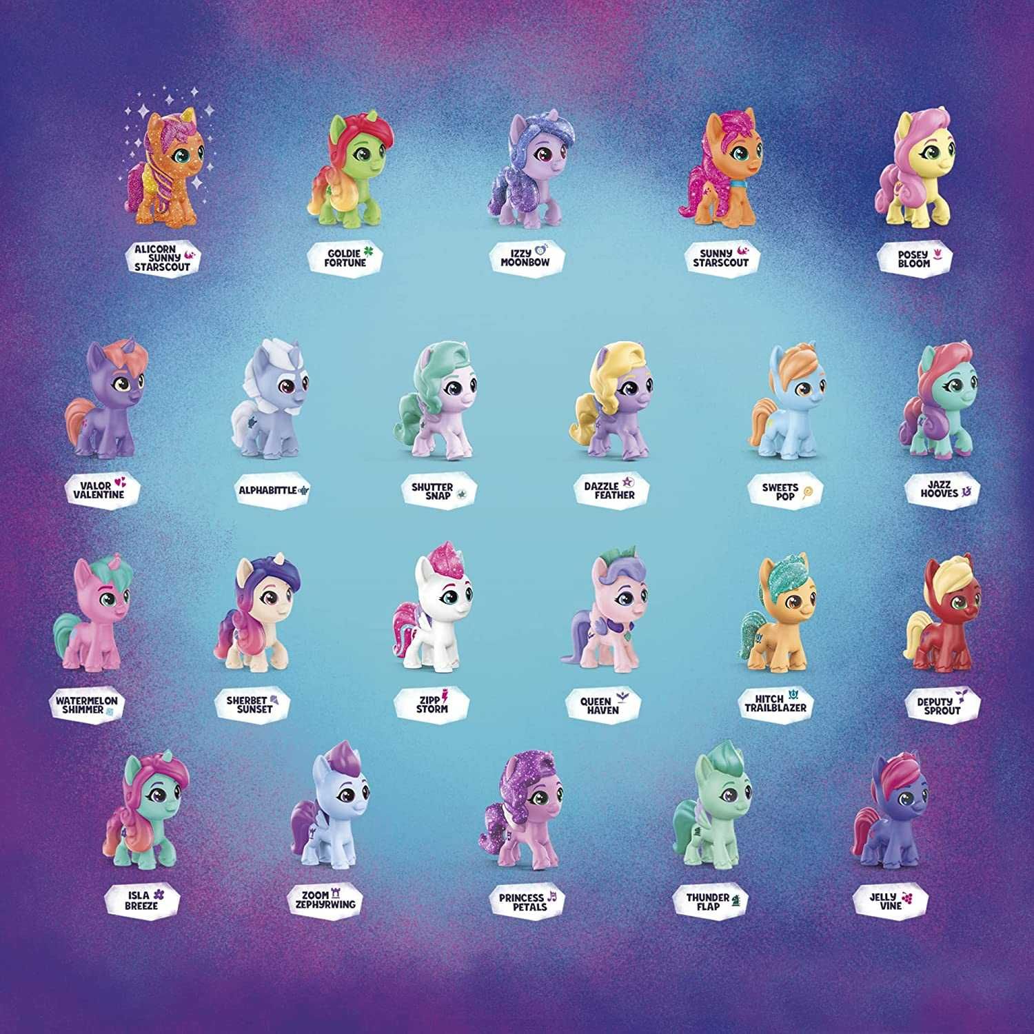 My Little Pony Mini набор 22 фигурки пони World Magic Meet The Minis: 1 ...