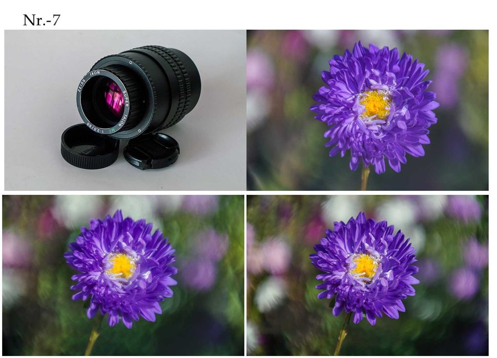 Różne zmodyfikowane obiektywy