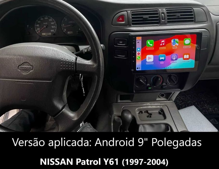 Rádio 2DIN 9" • NISSAN Patrol (1997 a 2010) • Android [4+32GB] Y61 GR